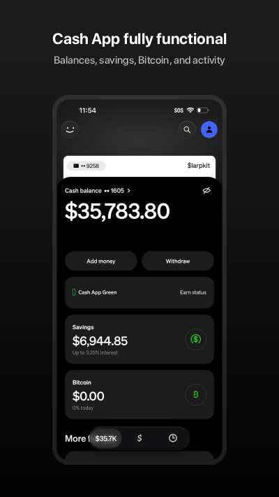 Cash App Simulator: Cash App fully functional