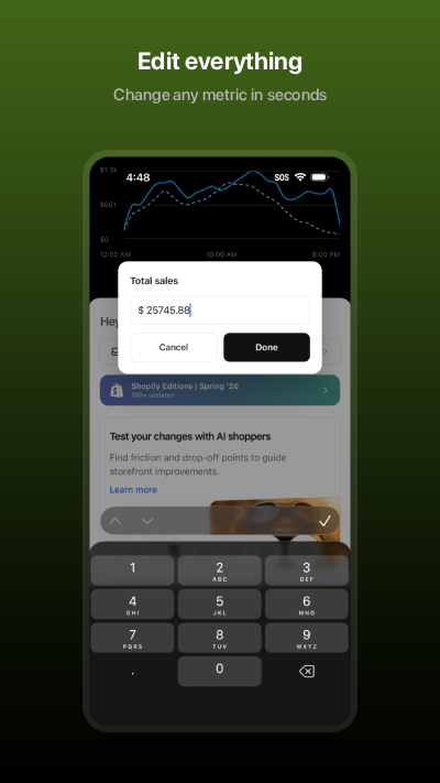 Shopify Simulator: Edit everything